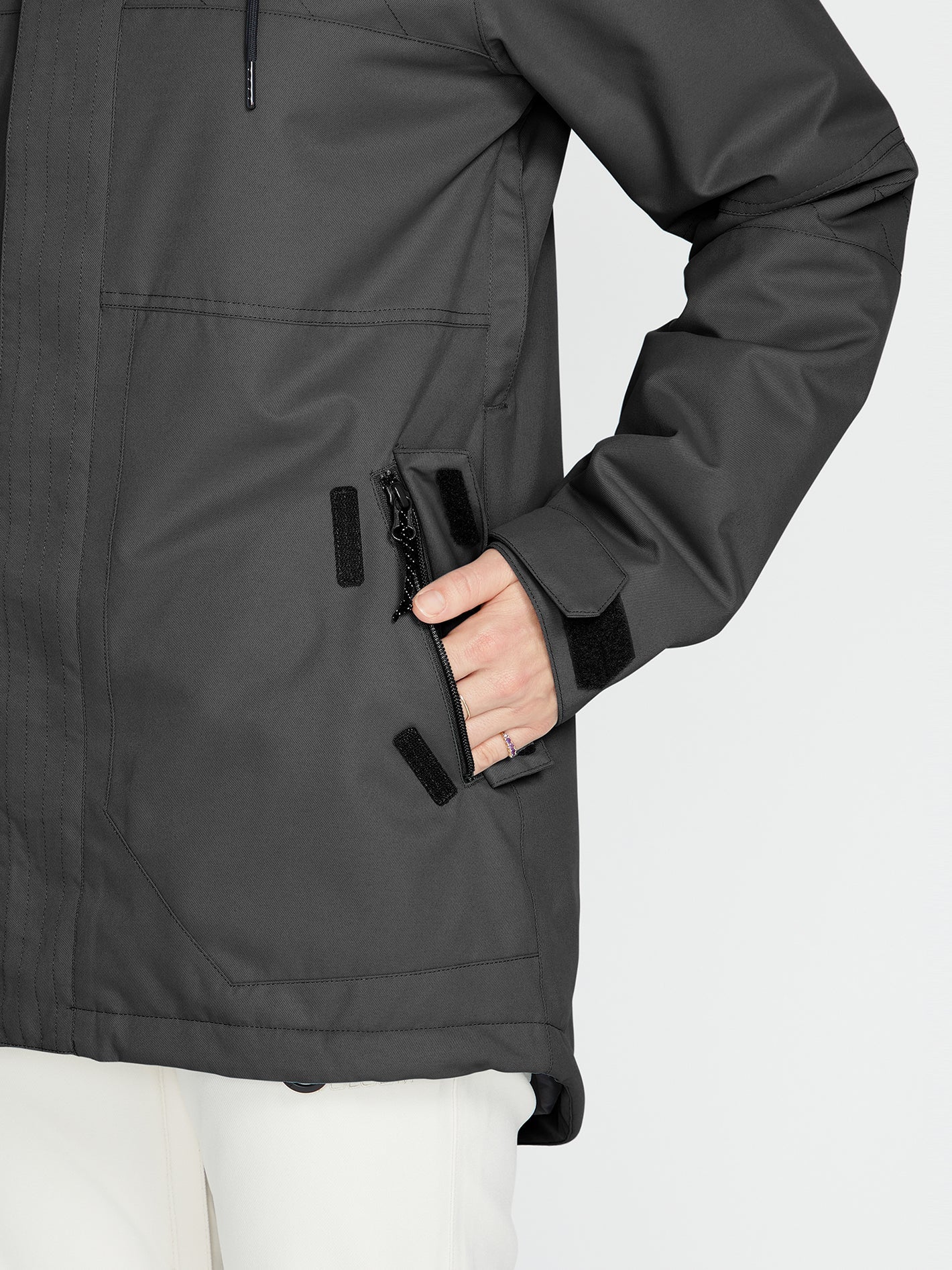 Fawn Isolierte Schneejacke - Schwarz