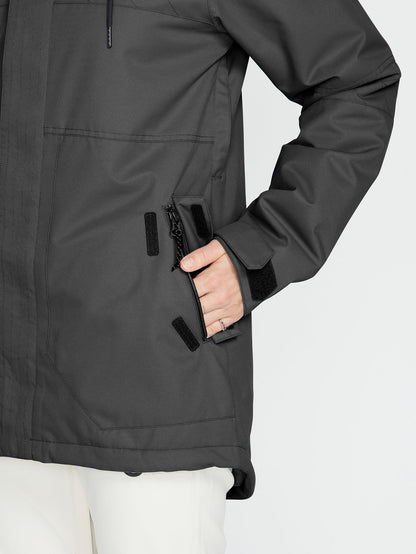 Fawn Isolierte Schneejacke - Schwarz