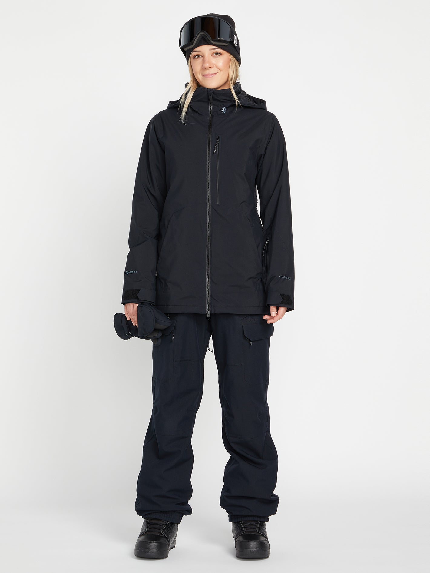 3D Stretch Gore-Tex Schneejacke - Schwarz