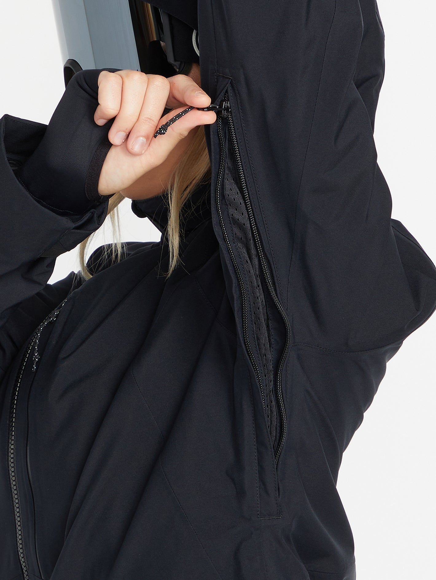 3D Stretch Gore-Tex Schneejacke - Schwarz
