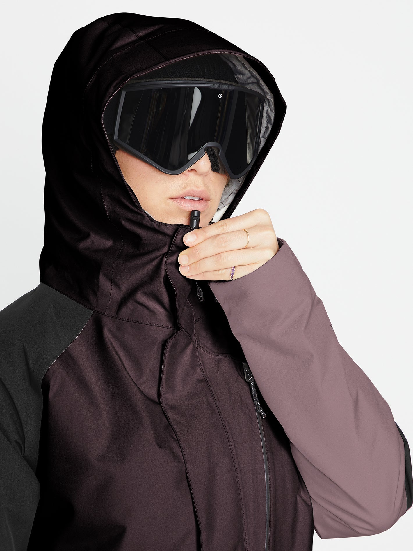 Aris Insulated Gore-Tex Snow Jacket - Black Plum