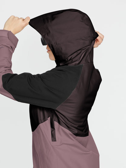 Aris Insulated Gore-Tex Snow Jacket - Black Plum