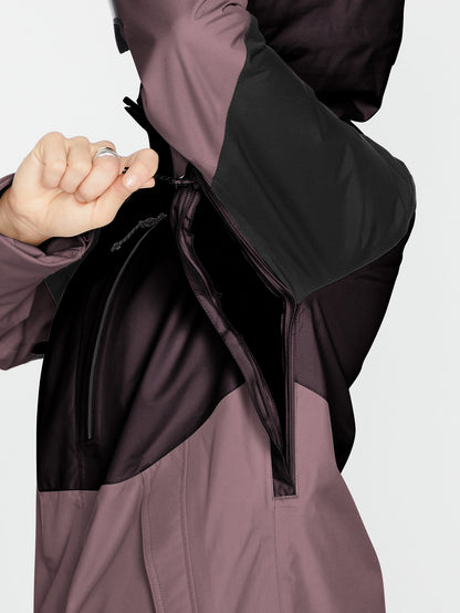 Aris Insulated Gore-Tex Snow Jacket - Black Plum