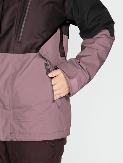 Aris Insulated Gore-Tex Snow Jacket - Black Plum