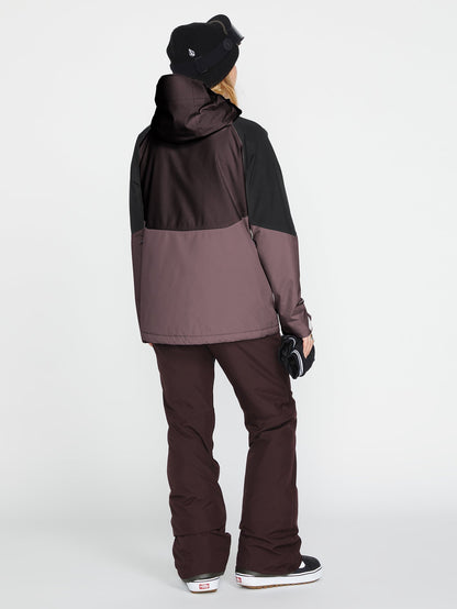Aris Insulated Gore-Tex Snow Jacket - Black Plum