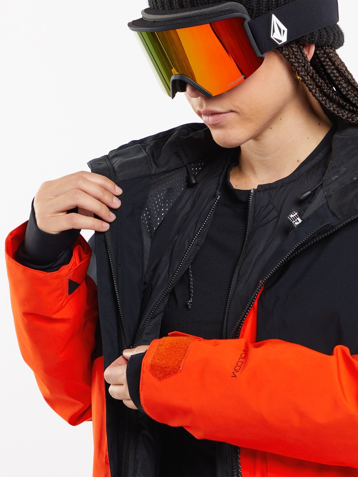 Veste Gore-Tex Aw 3-en-1  - ORANGE SHOCK