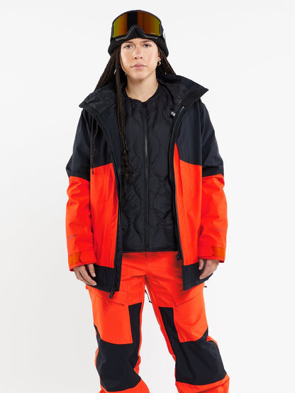 Veste Gore-Tex Aw 3-en-1  - ORANGE SHOCK