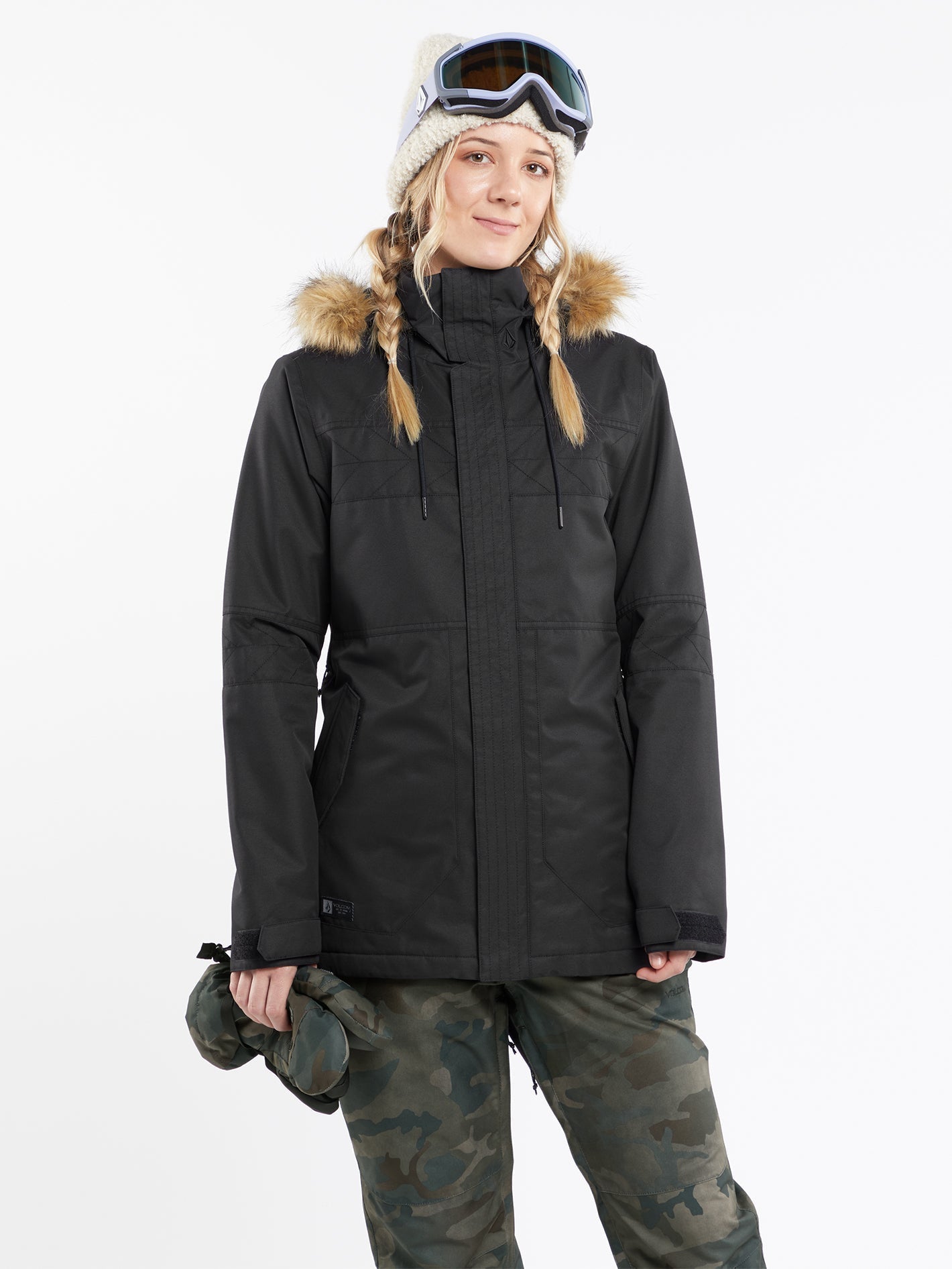 Fawn Isolierte Jacke – SCHWARZ