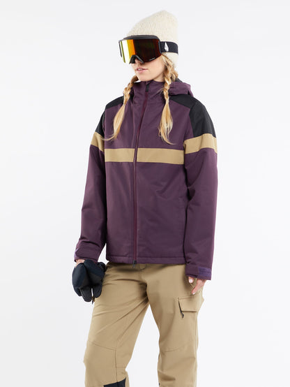 Lindy Insulated Jacket - BLACKBERRY