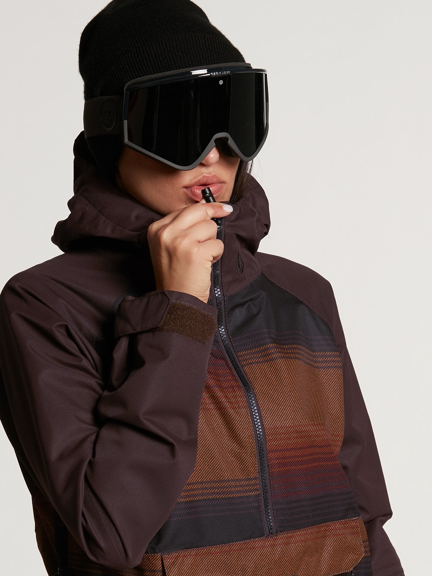 Mirror Pullover Schneejacke - Schwarz