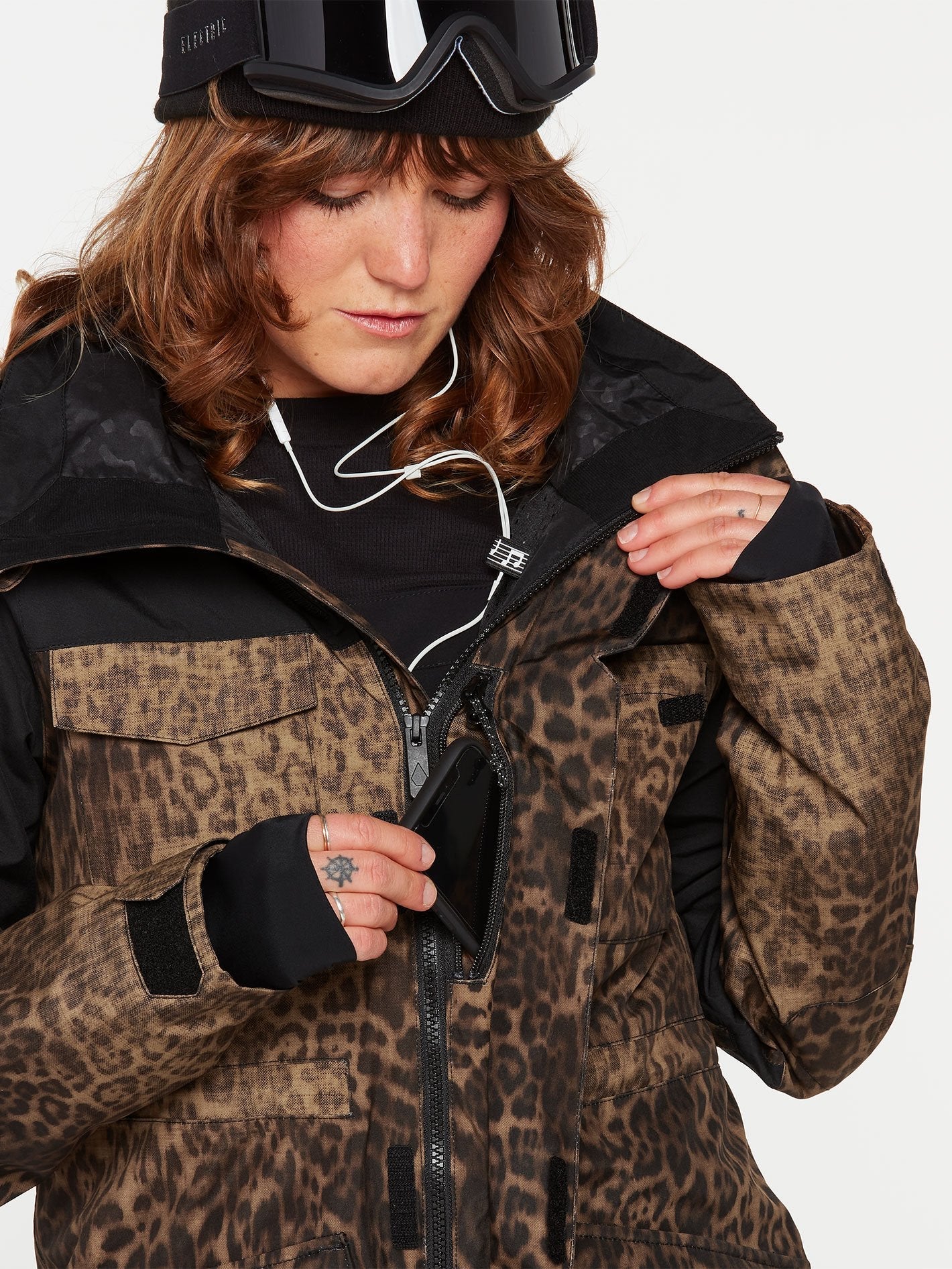 Veste de snow Leda Gore-Tex - COVERT GREEN