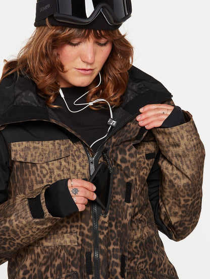 Veste de snow Leda Gore-Tex - COVERT GREEN