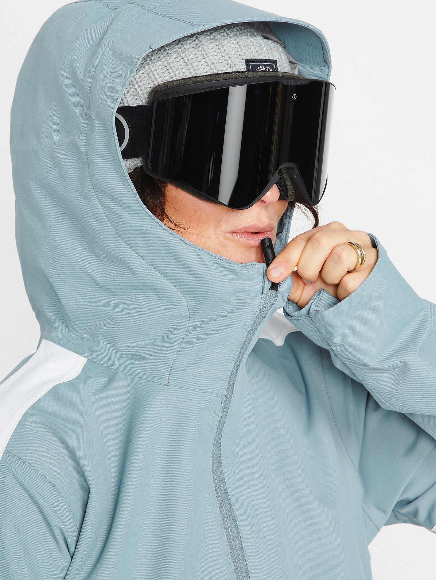 Mirror Pullover Schneejacke - Grün Asche