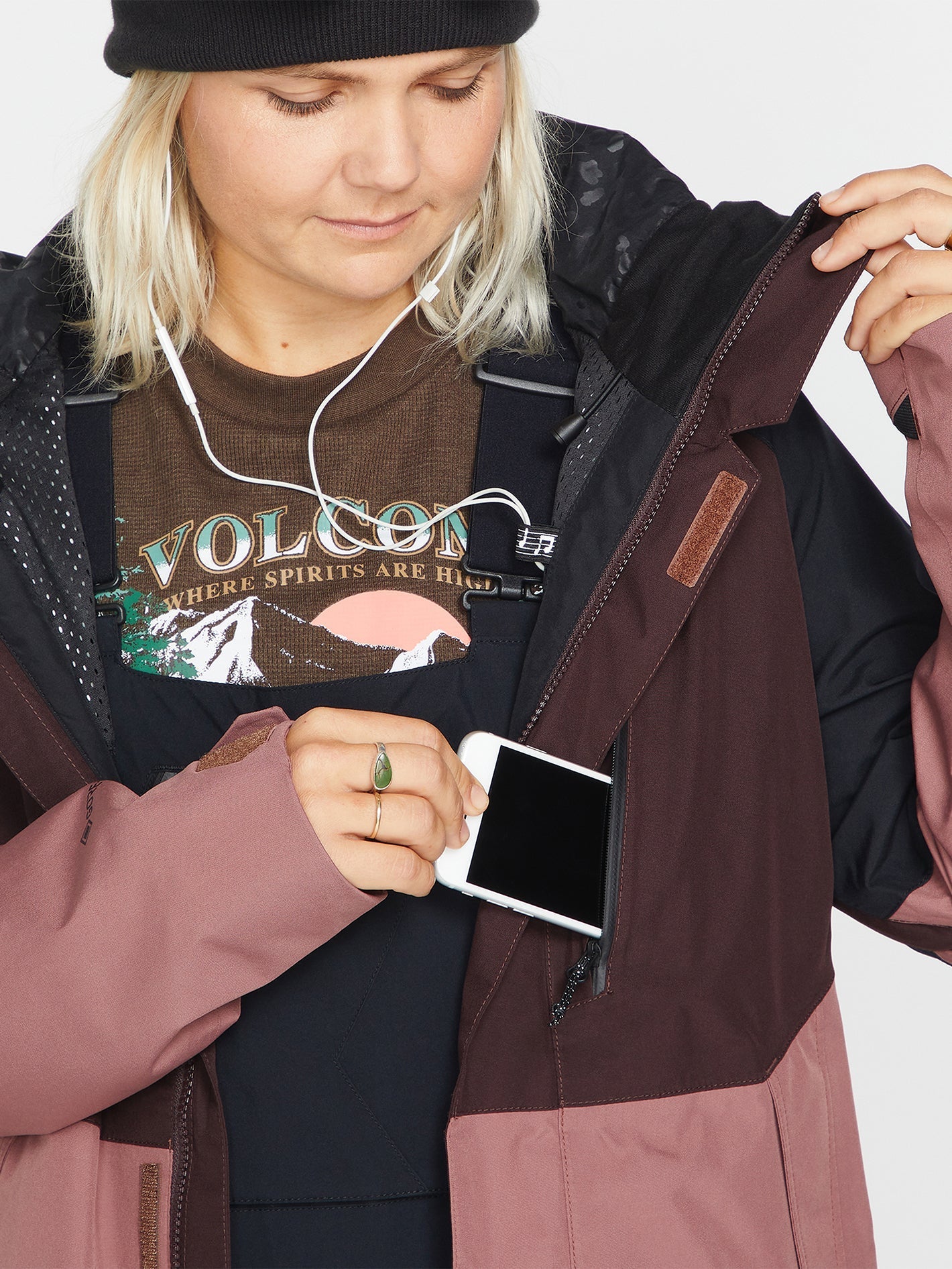 Veste de snow Aris Gore-Tex - Black Plum