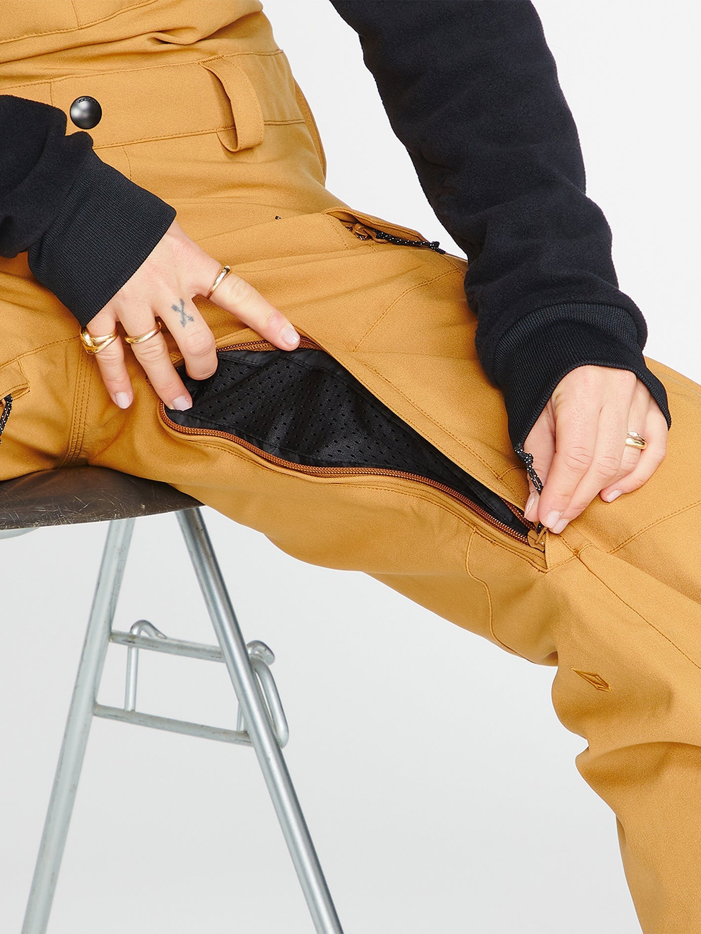 Salopette de snow Creston 3D Stretch - Caramel
