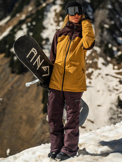 Knox Insulated Gore-Tex Snow Pants - Plum Black