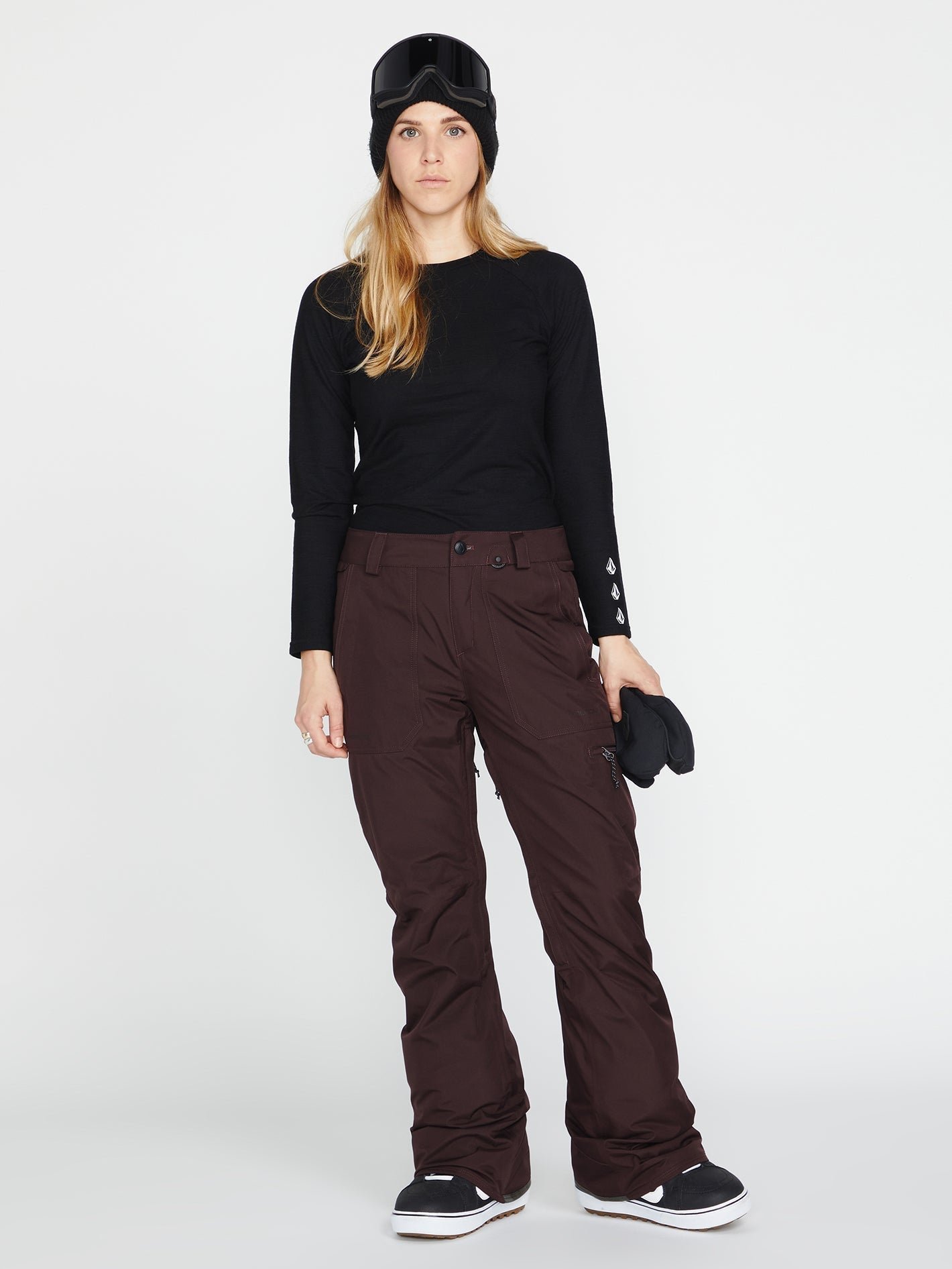 Knox Insulated Gore-Tex Snow Pants - Plum Black