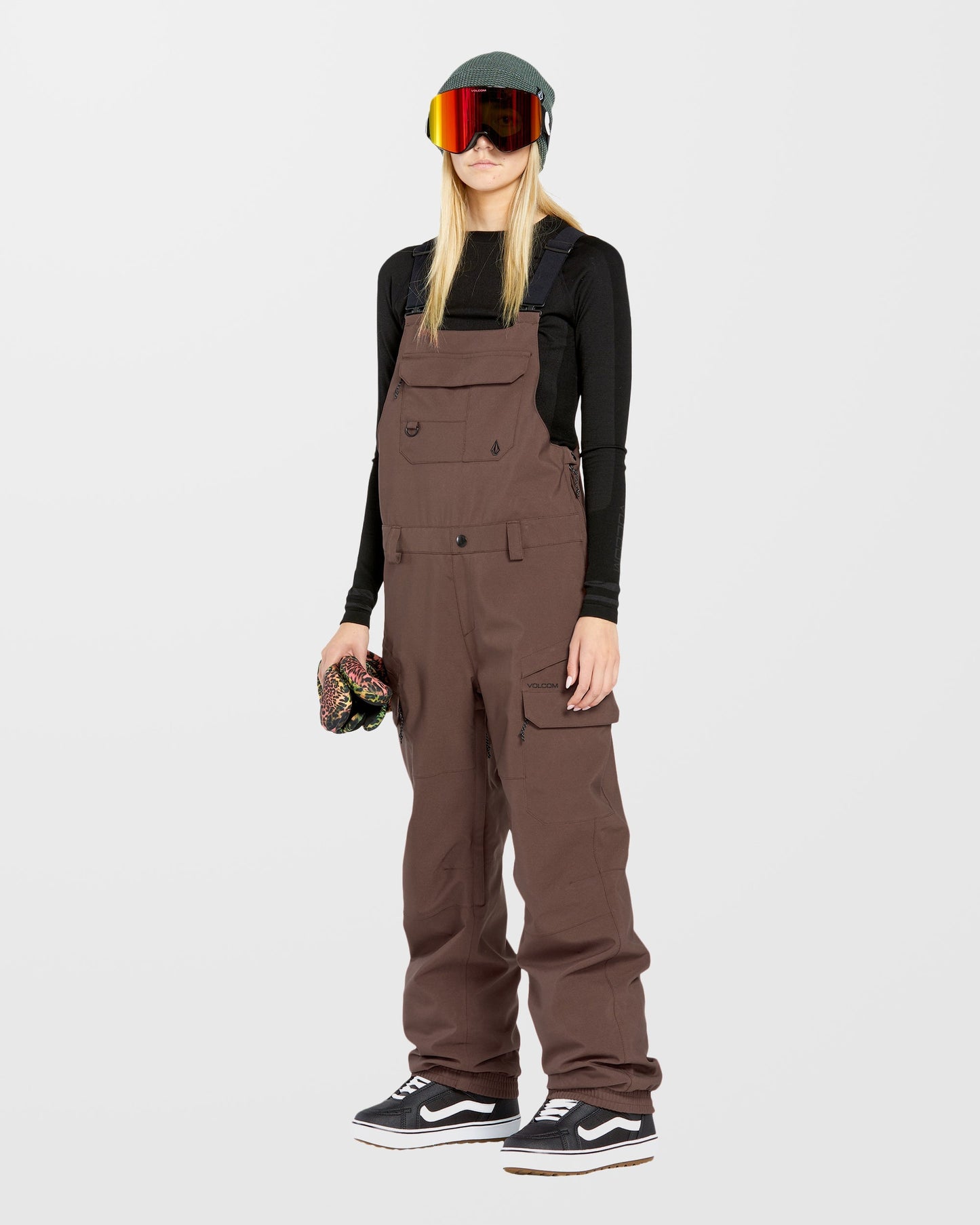 Creston 3D Stretch-Latzoverall - Mahagoni