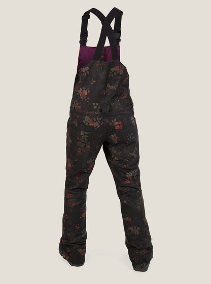 Salopette Verdi Bib - Black Floral Print