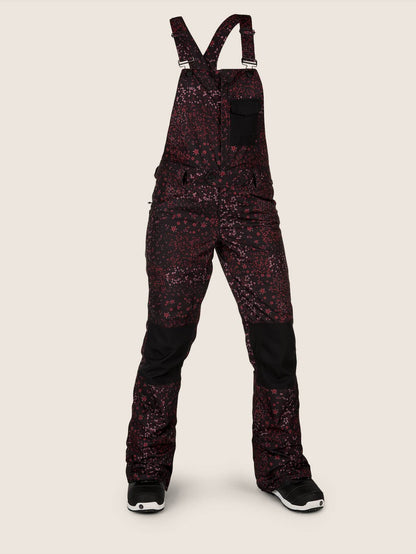 Swift Latz-Schneeoverall – Schwarzer Blumendruck