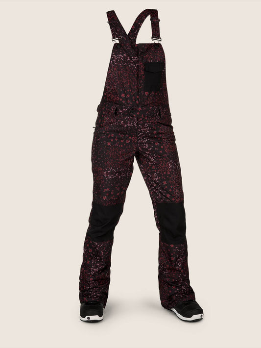 Swift Latz-Schneeoverall – Schwarzer Blumendruck