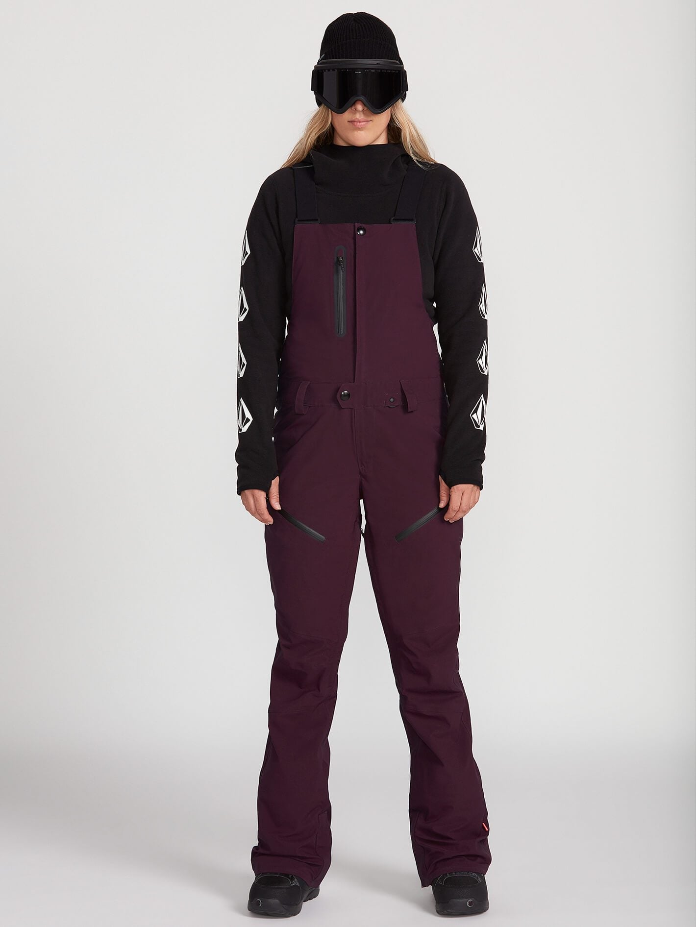Elm Gore Bib Snow Overalls - BLACK