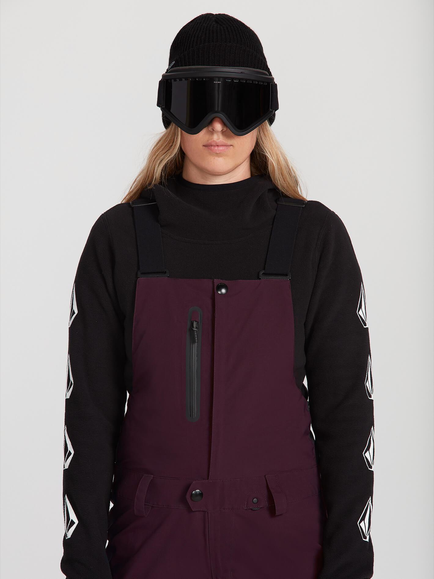 Elm Gore Bib Snow Overalls - MERLOT