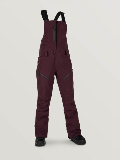 Elm Gore Bib Snow Overalls - MERLOT