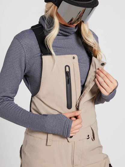 Elm Gore Bib Snow Overalls - SAND BROWN