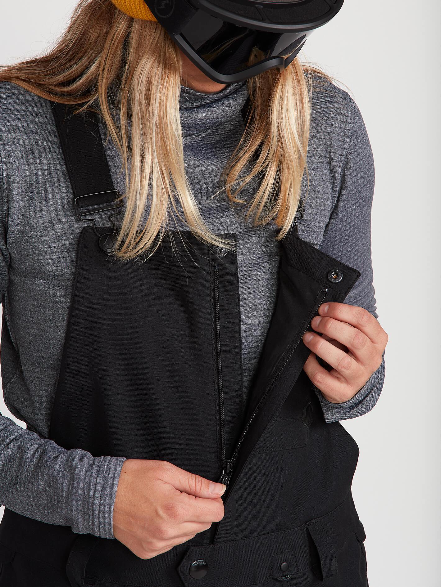 Swift Bib Overalls - BLACK