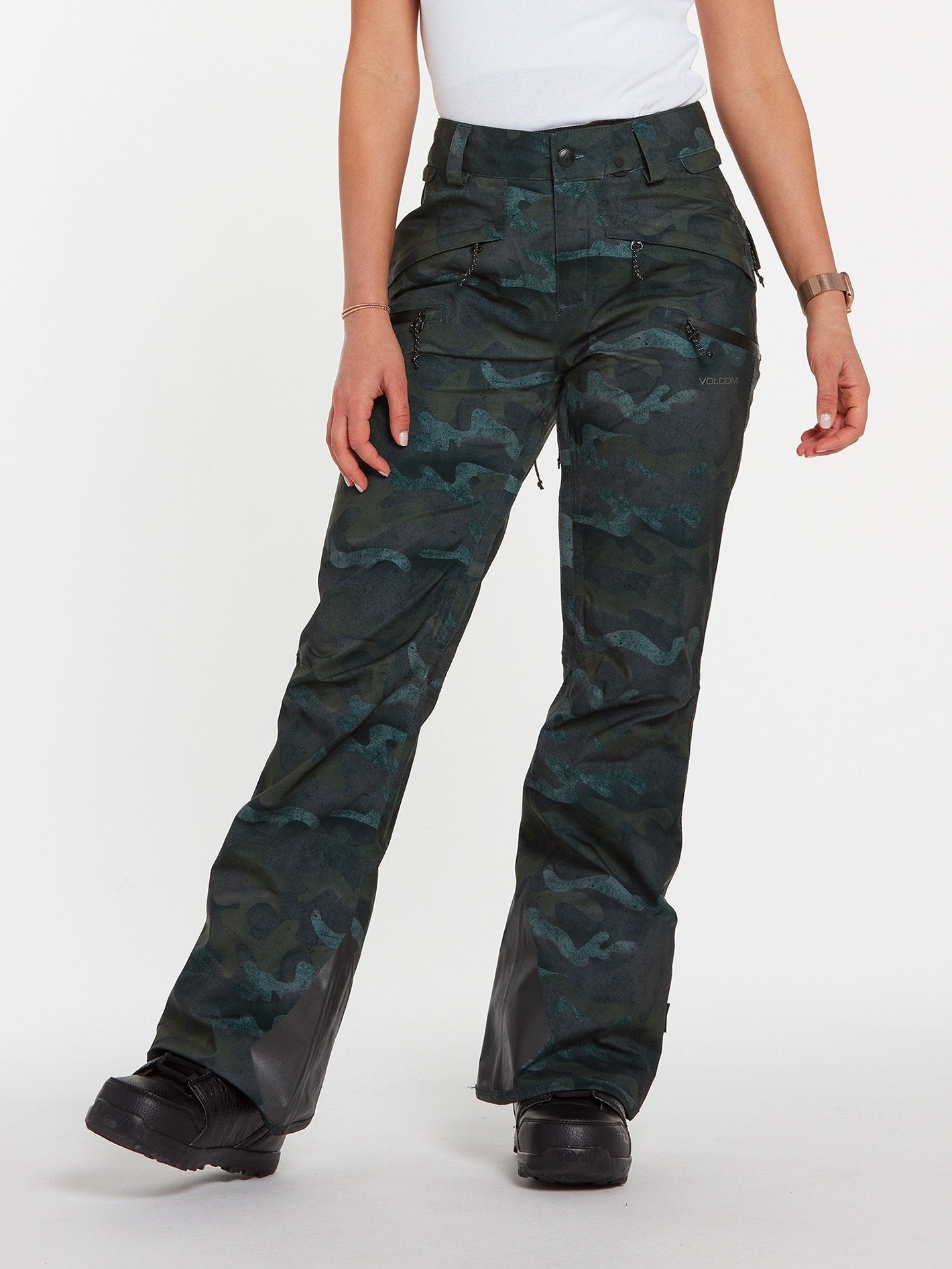 Pantalon de snow Flor Stretch Gore-Tex - COVERT GREEN