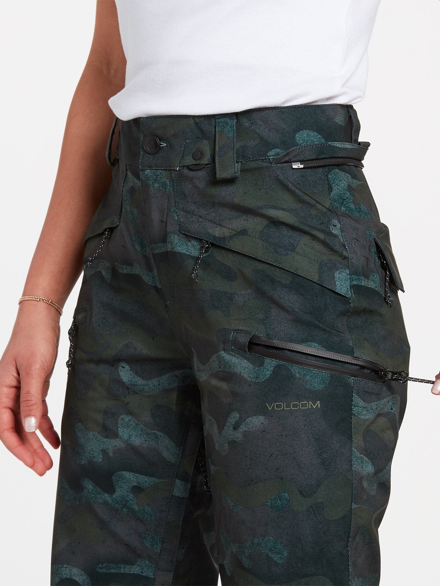 Pantalon de snow Flor Stretch Gore-Tex - COVERT GREEN