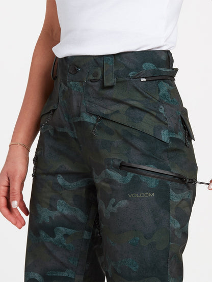 Pantalon de snow Flor Stretch Gore-Tex - COVERT GREEN