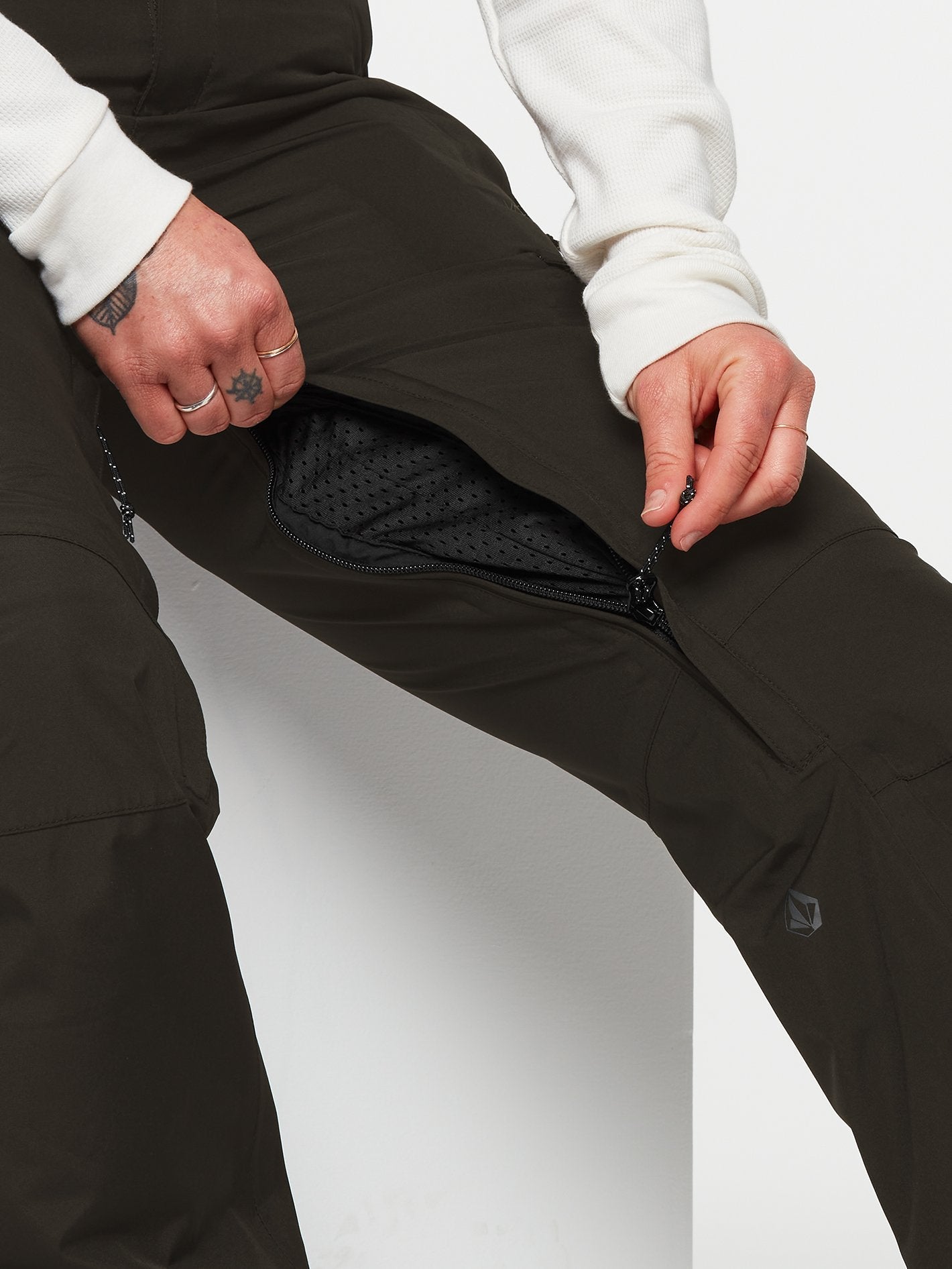 Aston Gore-Tex snow pants - BLACK GREEN