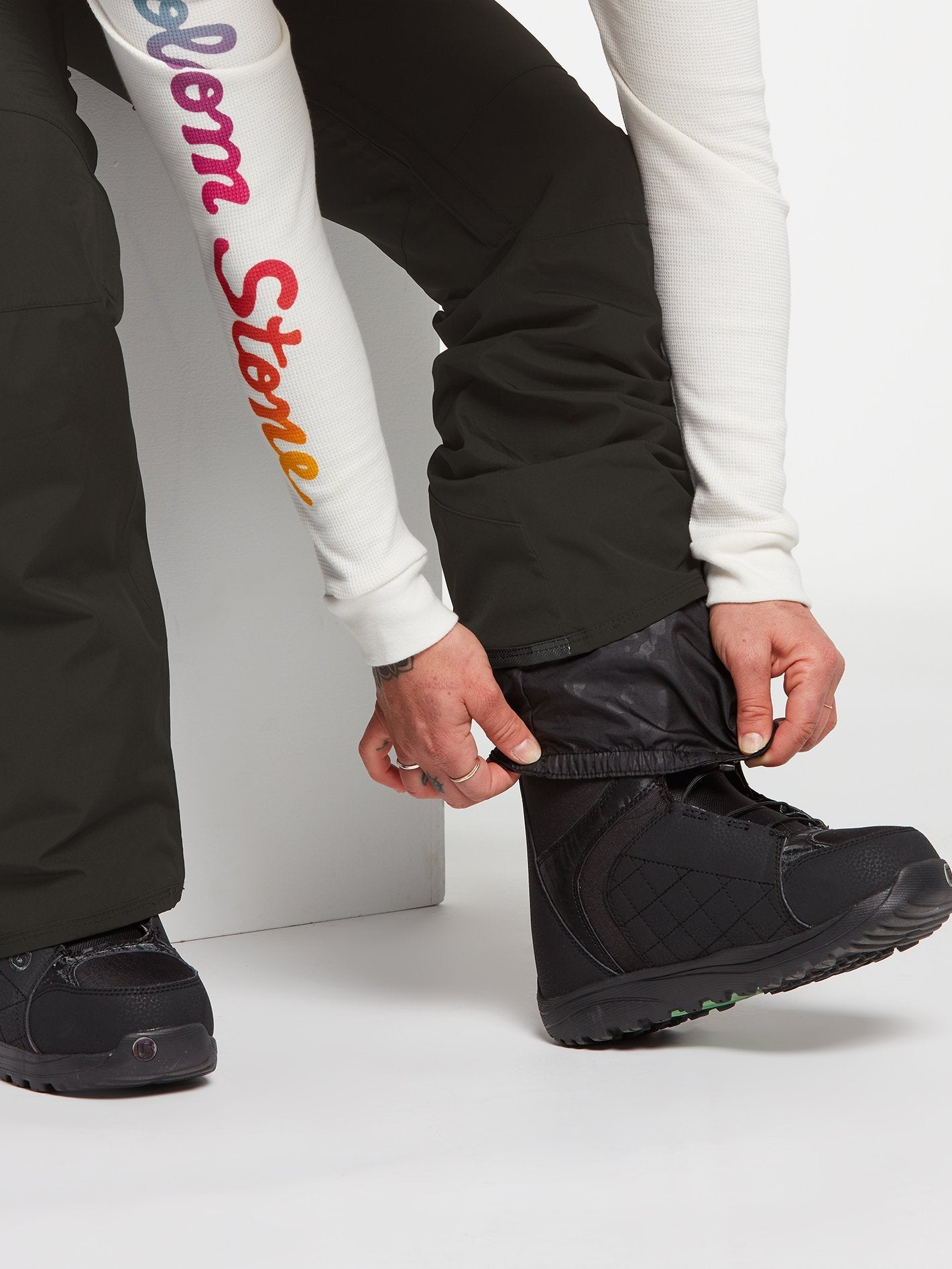 Aston Gore-Tex snow pants - BLACK GREEN
