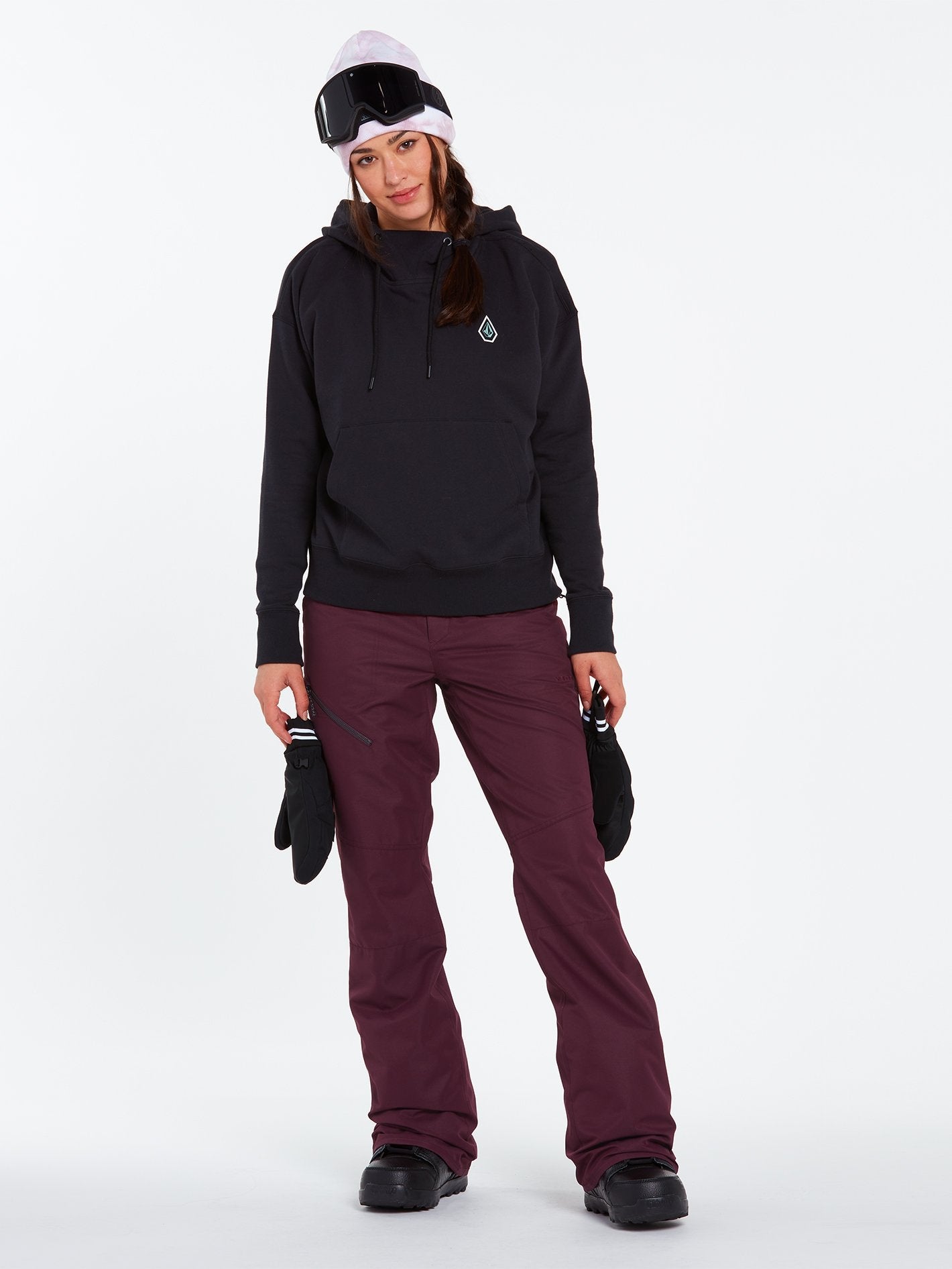 Hallen snow pants - MERLOT