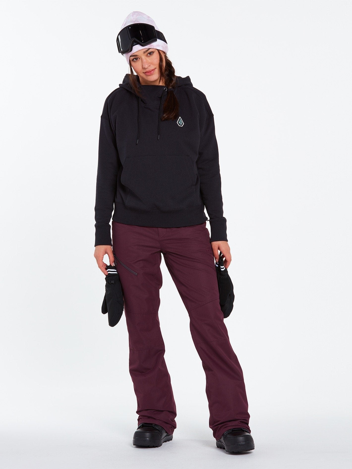 Hallen snow pants - MERLOT