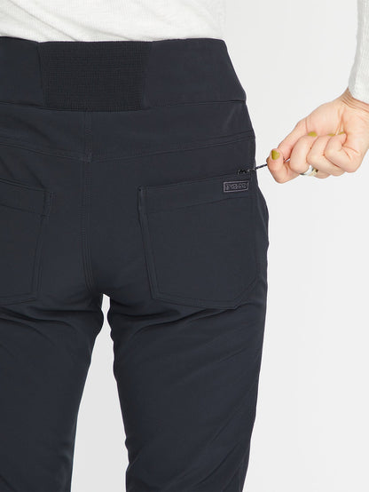 Battle Stretch High Rise Snow Pants - Black