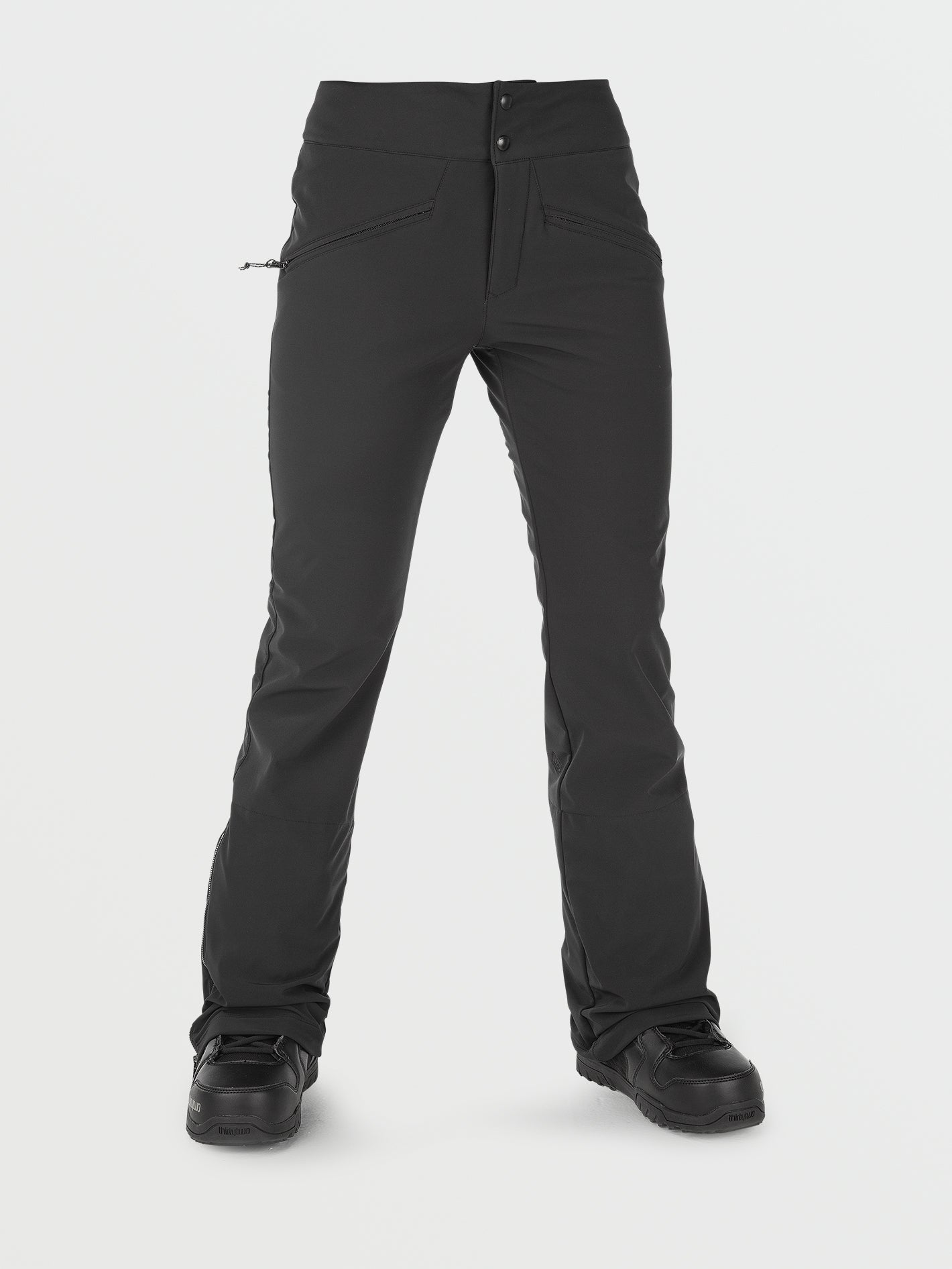 Battle Stretch High Rise Snow Pants - Black