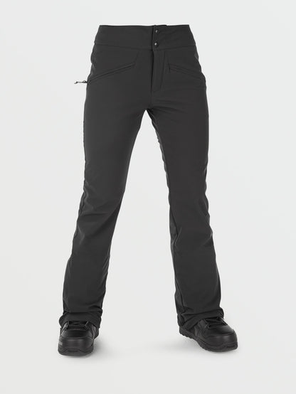 Battle Stretch High Rise Snow Pants - Black