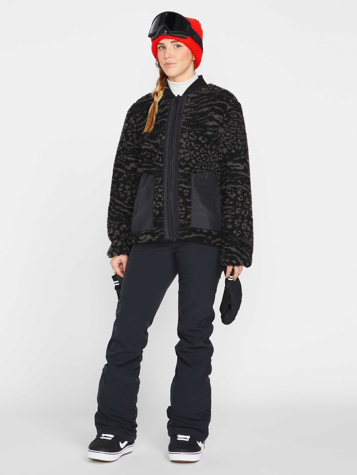 Battle Stretch High Rise Snow Pants - Black
