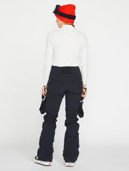 Battle Stretch High Rise Snow Pants - Black