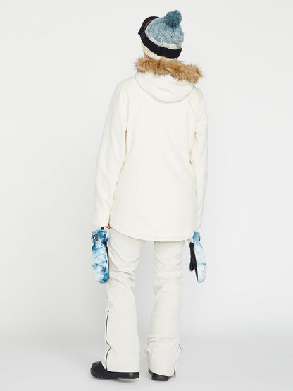 Battle Stretch High Rise Snow Pants - Off White