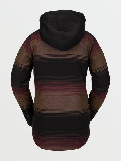 Flannel Hooded Jacket - Stripe