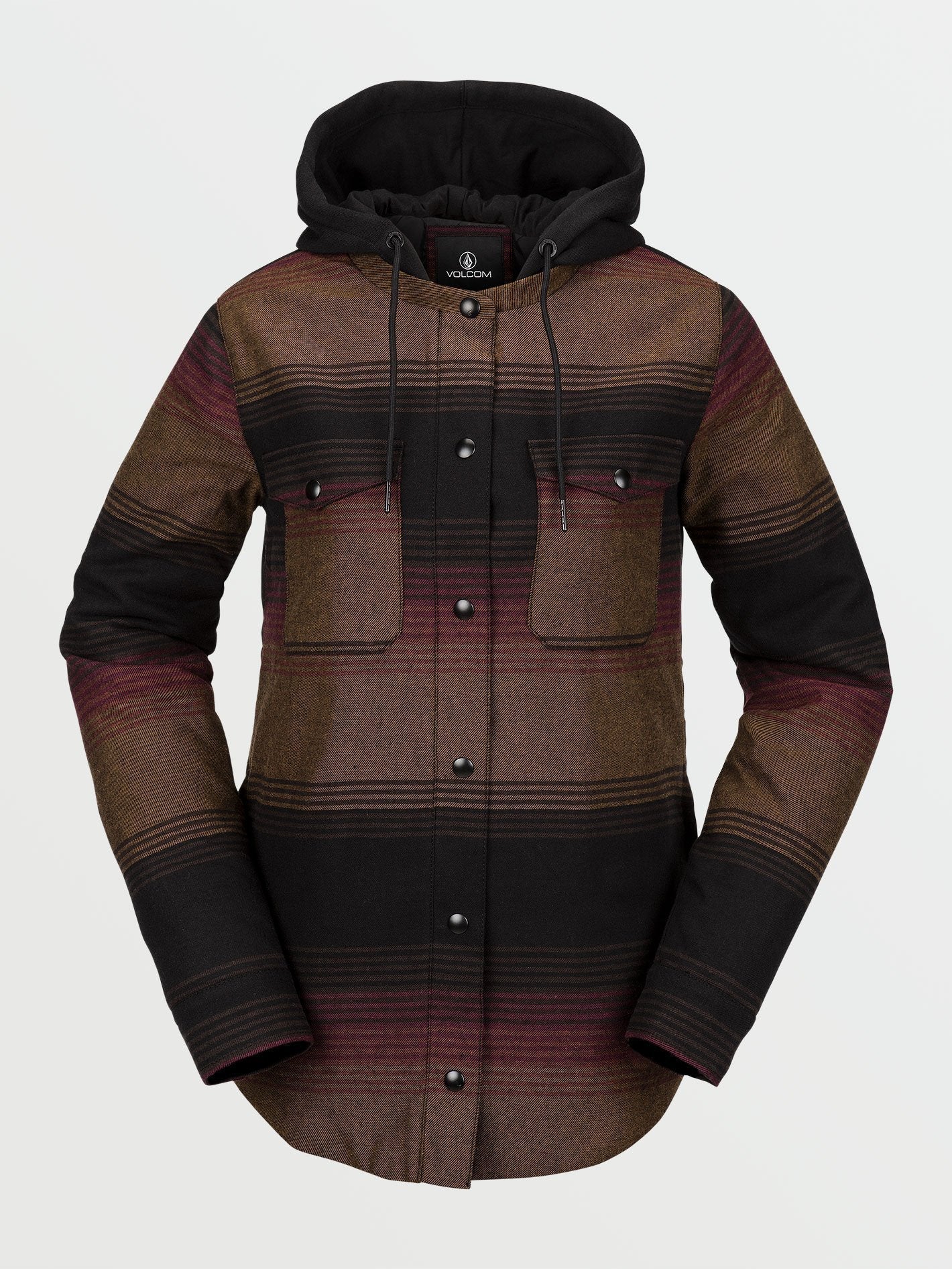 Flannel Hooded Jacket - Stripe