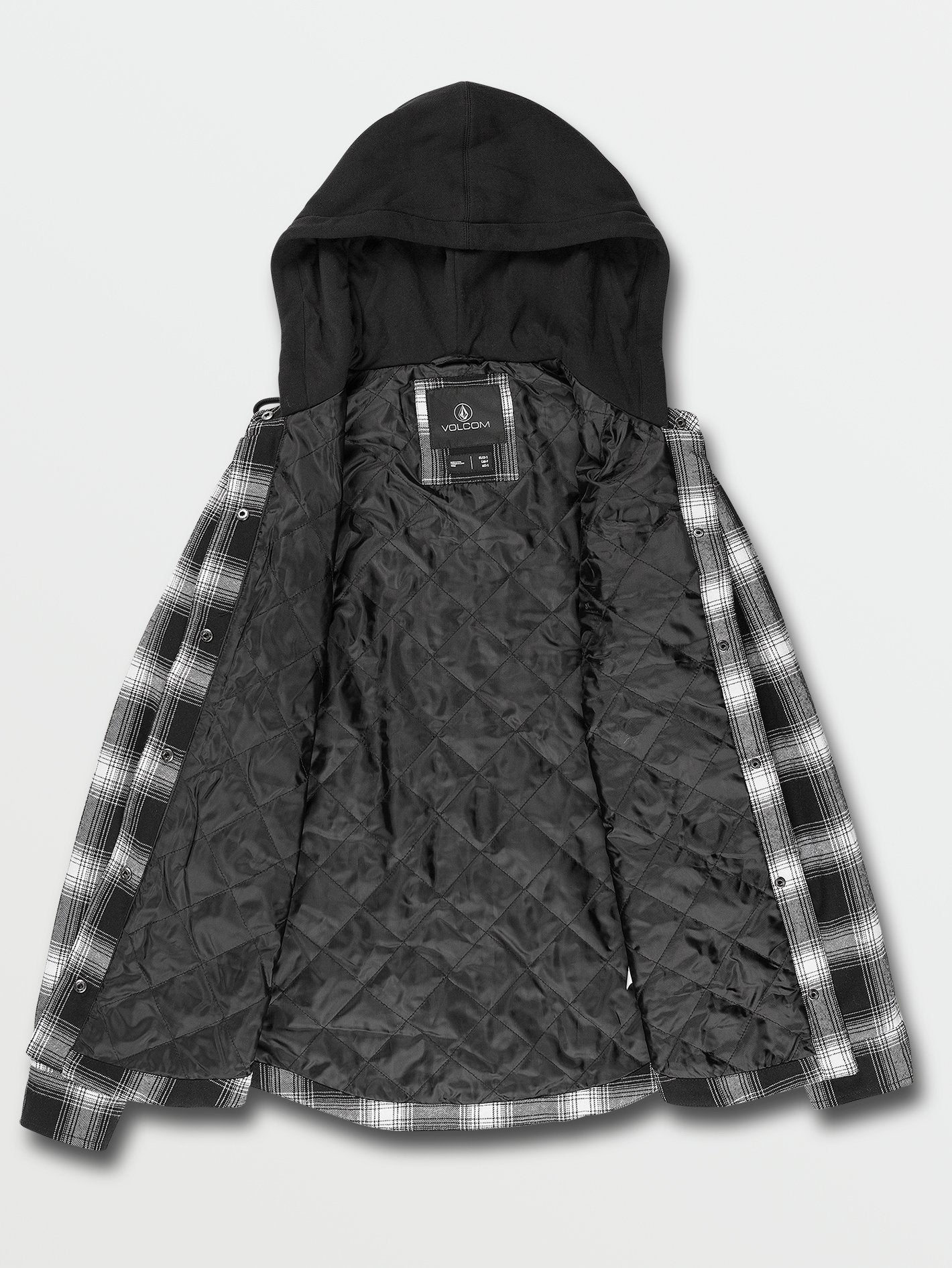 Veste Hooded Flannel - BLACK