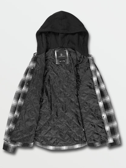 Veste Hooded Flannel - BLACK