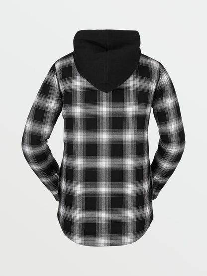 Veste Hooded Flannel - BLACK