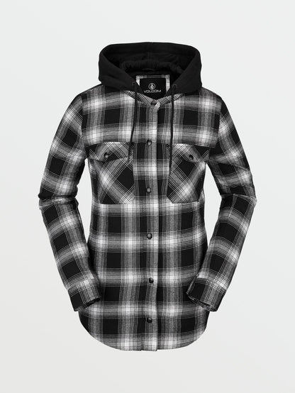 Veste Hooded Flannel - BLACK