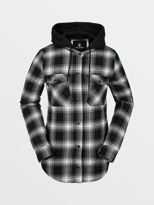 Veste Hooded Flannel - BLACK